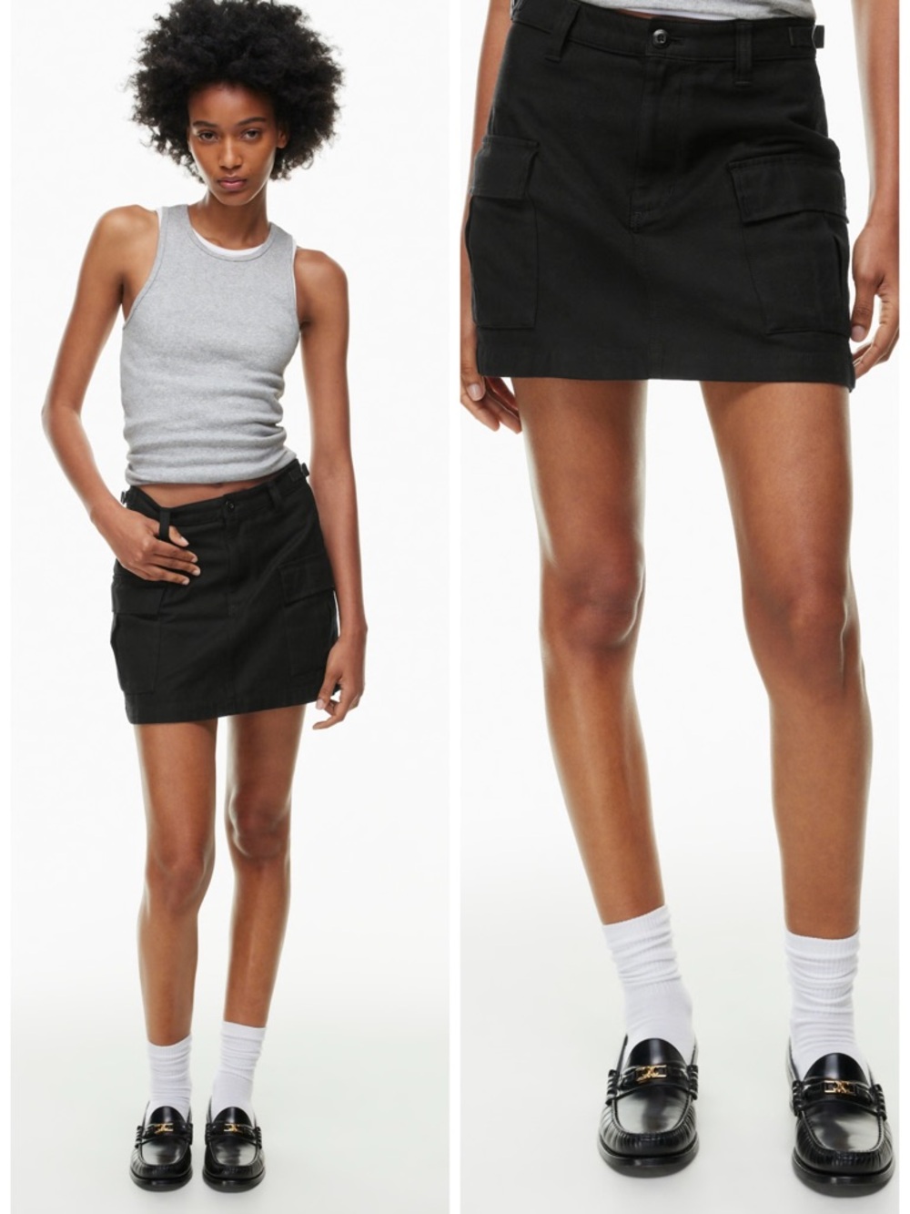 Aritzia Tna Supply Cargo Micro Skirt Size 00 EUC Minimalist